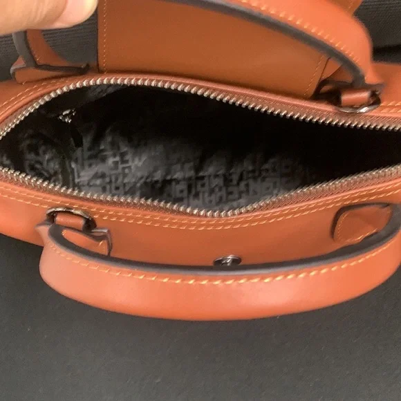 Longchamp Mini Le Pliage Leather Top Handle Bag - Picture 8 of 8